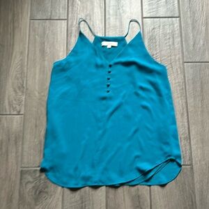 Loft teal tank top